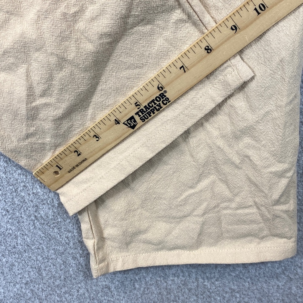 Ouku pull on pants XL drawstring elastic inseam 28” wide leg butter yellow - Picture 8 of 11